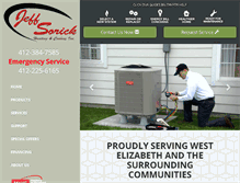 Tablet Screenshot of jeffsorickhvac.com